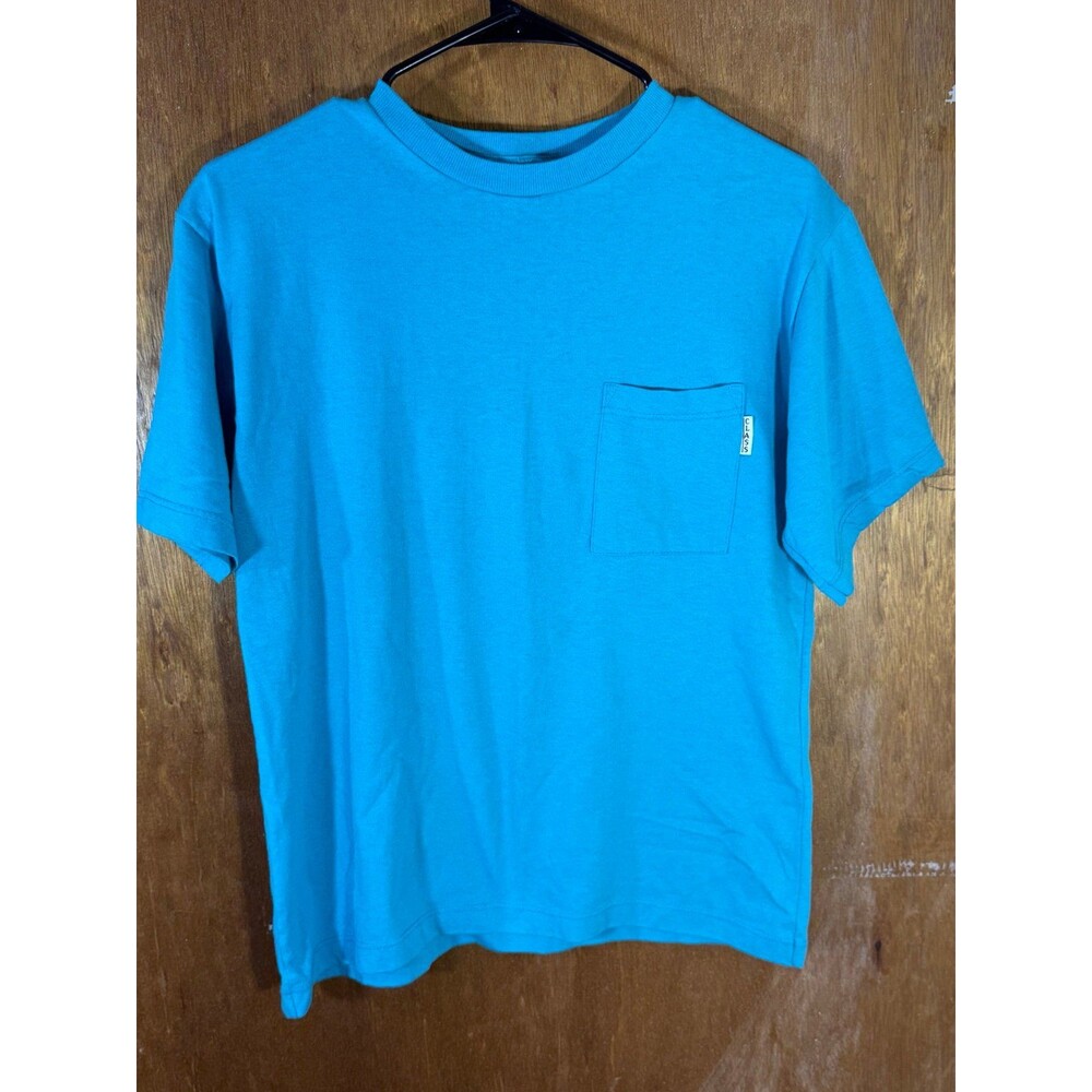 Vintage Classic II Blank Pocket Tee Shirt Blue Men’s‎ Medium M USA